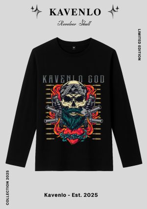 Long Sleeve T-shirt – Revolver Skull