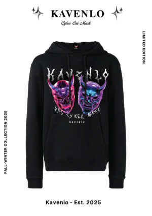 Hoodie - Cyber Oni Mask