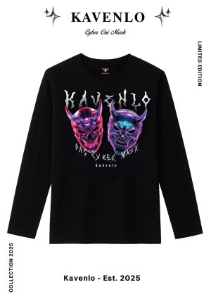 Long Sleeve T-shirt – Cyber Oni Mask