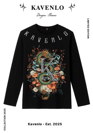 Long Sleeve T-shirt – Dragon Flower