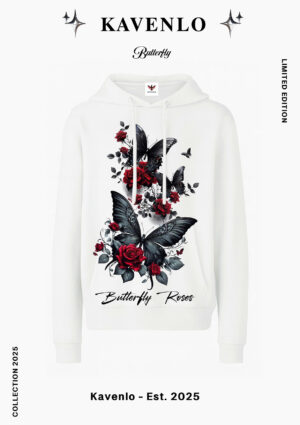 Hoodie - Butterfly Roses