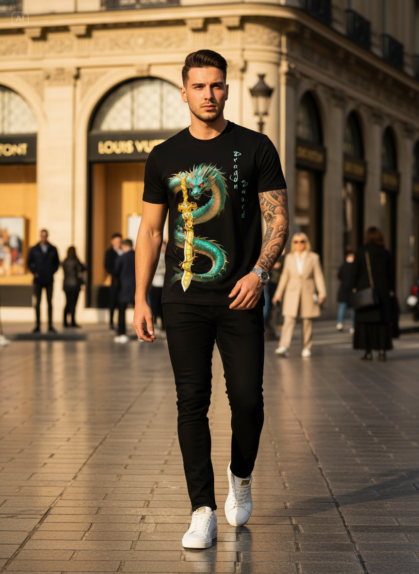 T-shirt - Dragon Sword - Image 3