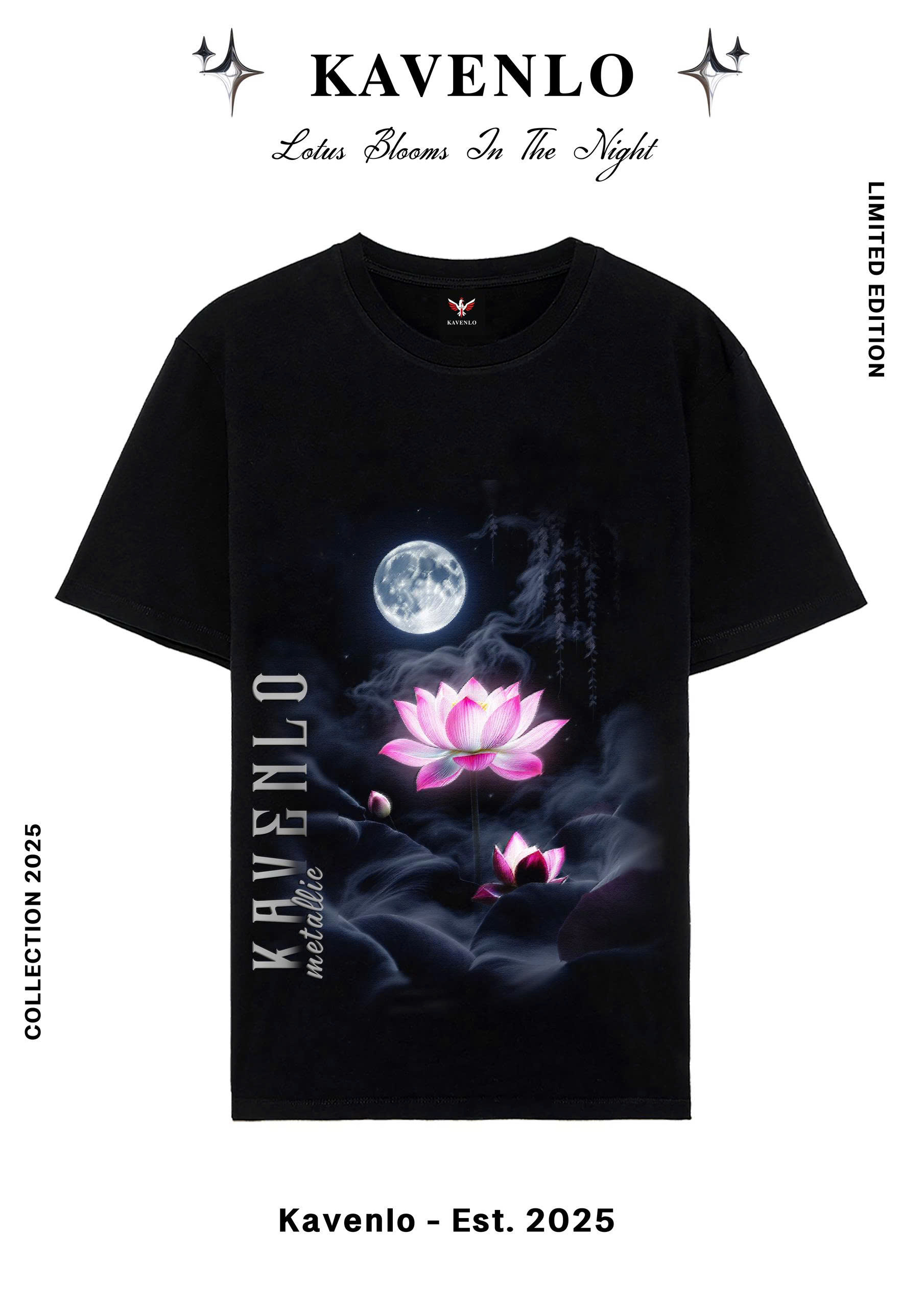 T-shirt - Lotus Bloom In The Night